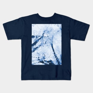 Autumn Reflections - color blue jean Kids T-Shirt